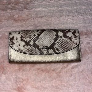 Snake print coach wallet